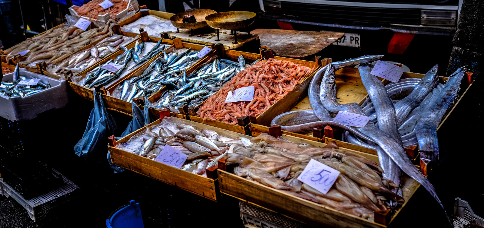 Pescado en el mercado